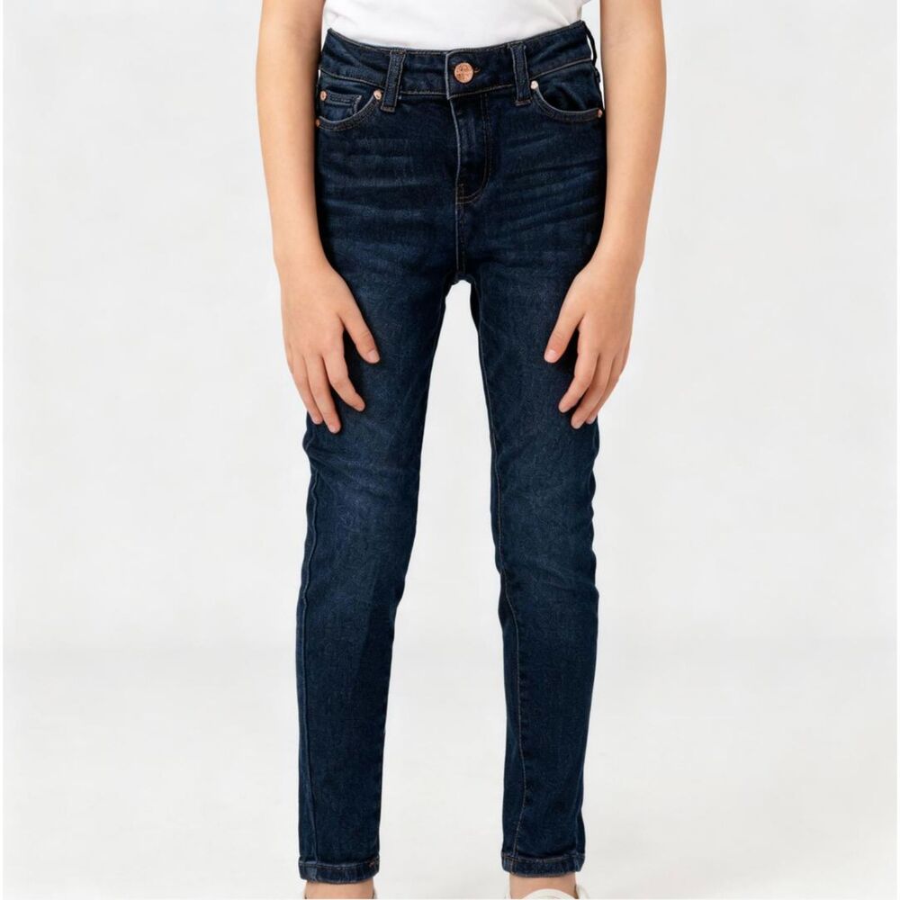 Girls Blue Denim Stretch Jeans sz 8-10 SLIM by Celebrity Pink